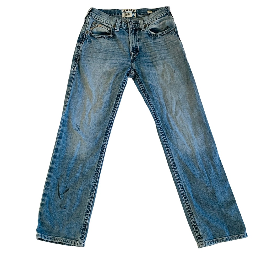 Ariat Jeans Mens M2 Traditional Relaxed Boot Cut 30x32 Medium Wash Denim